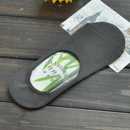 Men's Silicone Non-Slip Shallow Mouth Boat Socks