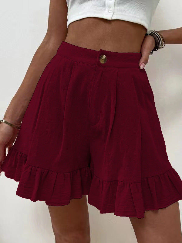 High Waist Women's Shorts - European and American Style