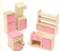 DIY Creative Miniature Wooden Furniture for Kids