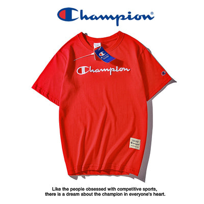 Japanese Style Champion 3D Embroidered Couple T-Shirts