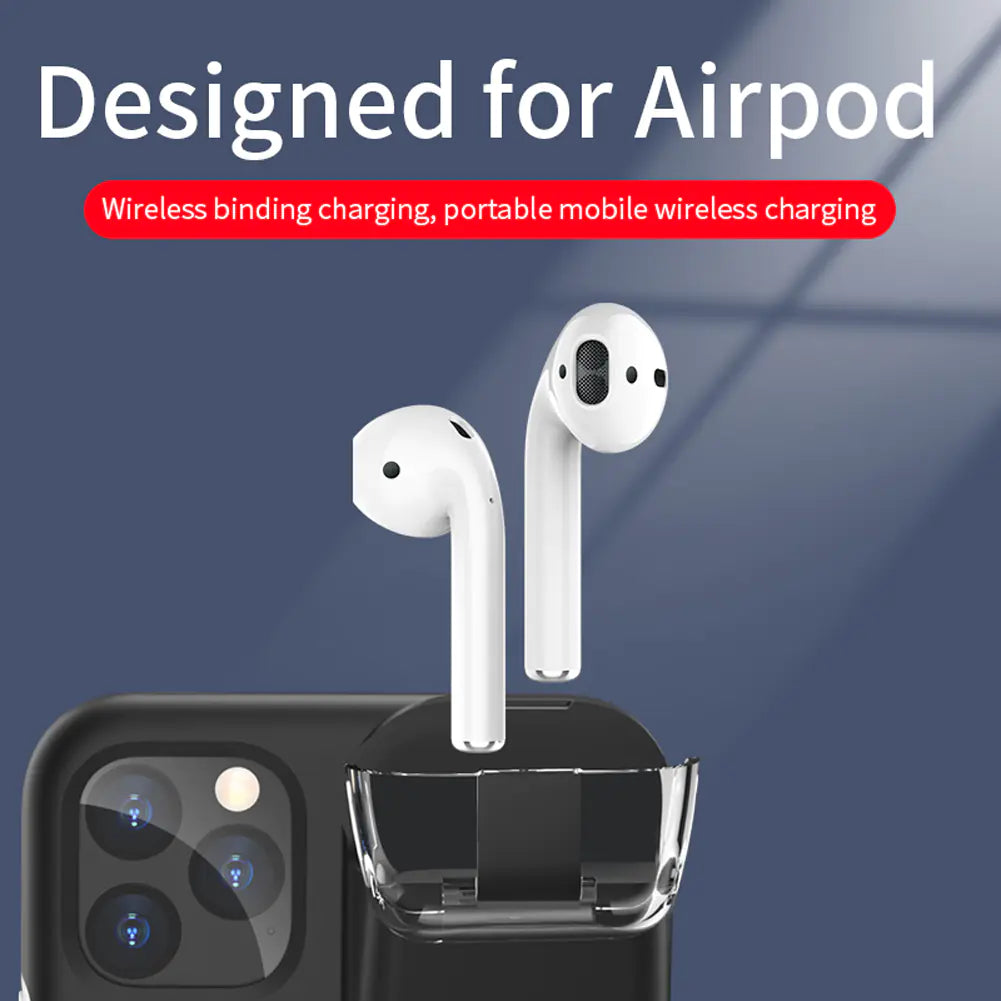 Phone Case with TWS Wireless Earbuds Charging Dock