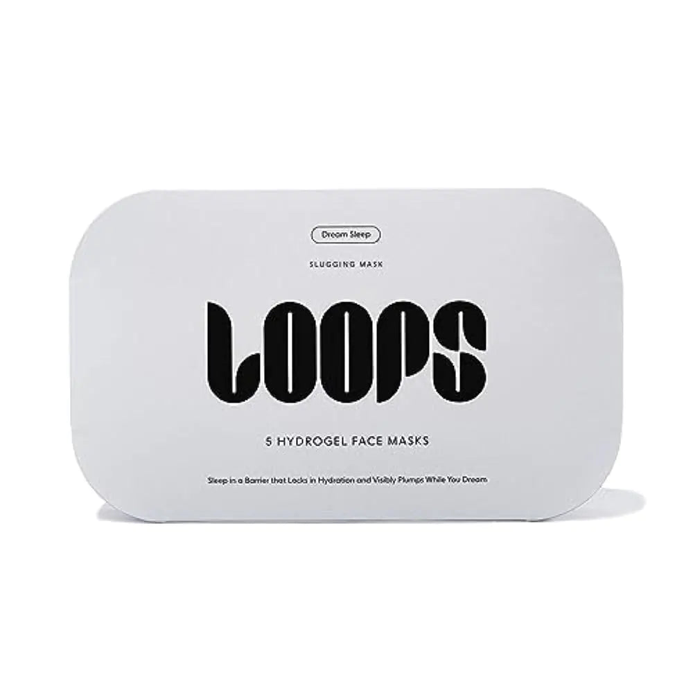 LOOPS DREAM SLEEP - Nighttime Slugging Hydrogel Facial Mask w/Natural Oils Vitamins Antioxidants & Fatty Acids - Restored Skin Toned Plump Hydrated - Ideal Stocking Stuffers for Women - 5 pc