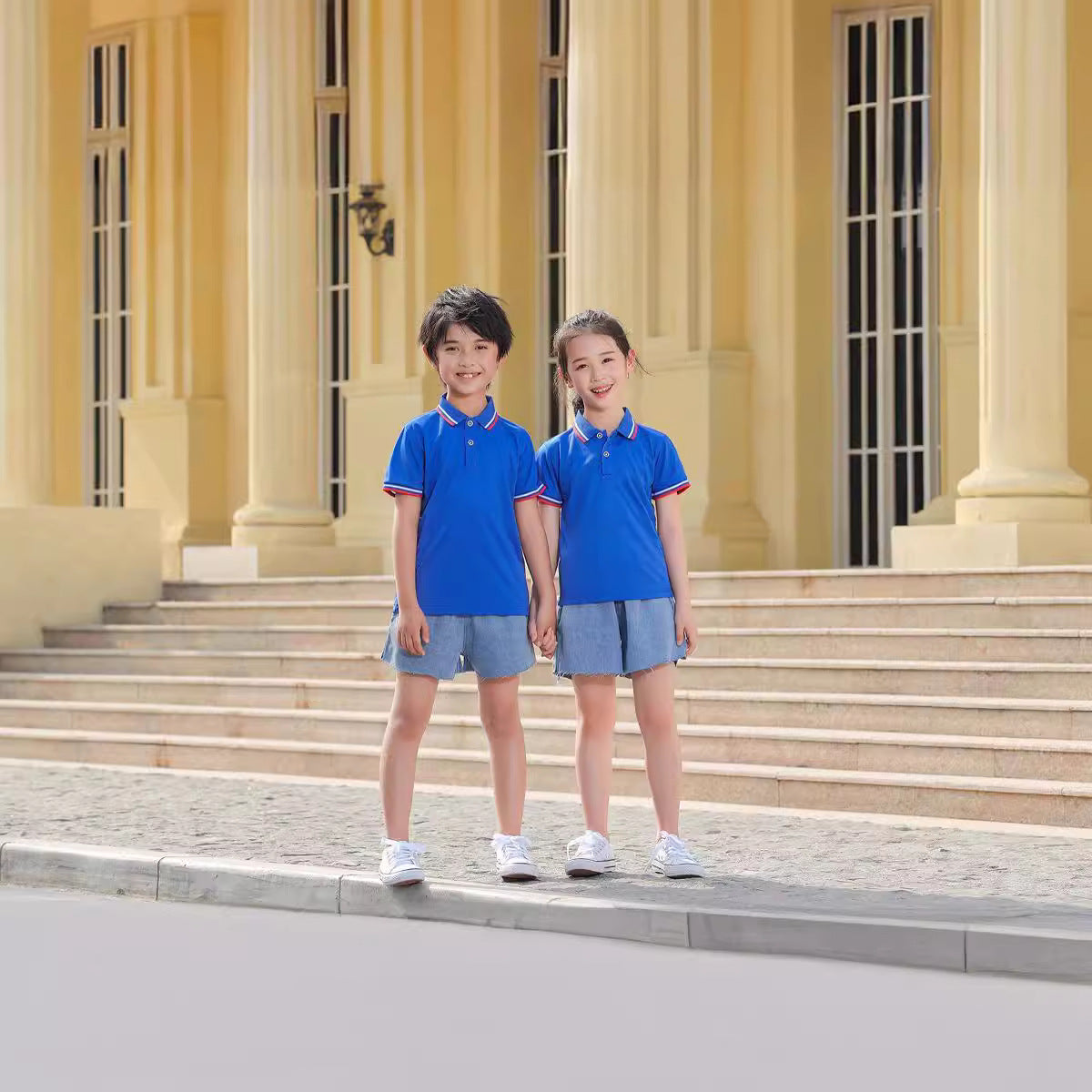Customizable High-End Family Matching Polo T-Shirts