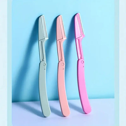 3 Pcs Folding Eyebrow Razors for Hair Removal