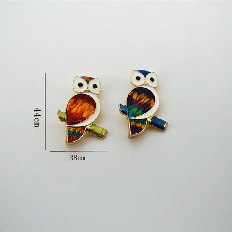 Vintage Cute Owl Brooch for Scarves and Shawls