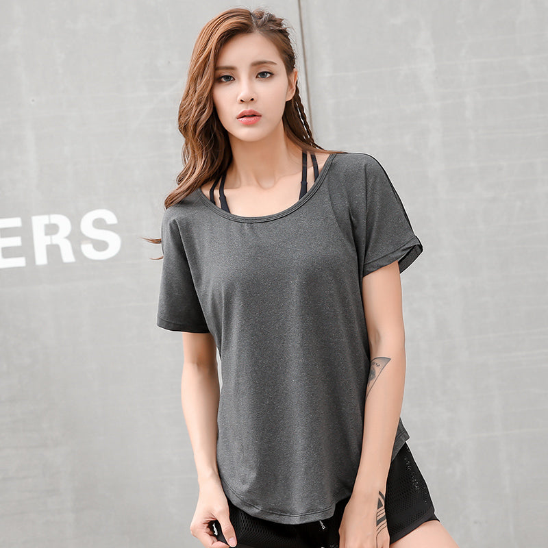 Summer Women's Mesh Patchwork Fitness Running T-shirts
