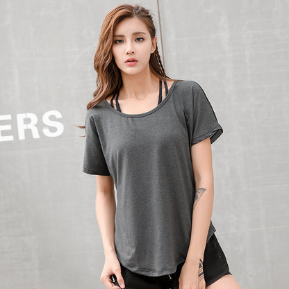 Summer Women's Mesh Patchwork Fitness Running T-shirts