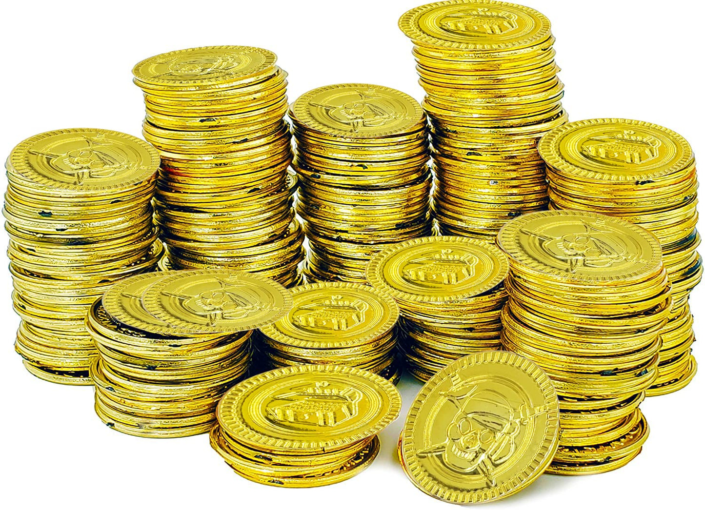 The Dreidel Company St. Patricks Gold Coins Novelty Party Favors Gold Coins Bulk (500 Gold Coins)