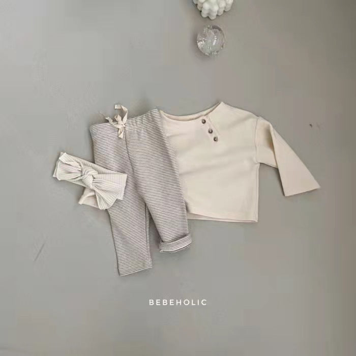 Korean Style Baby Long Sleeve Cotton T-Shirt
