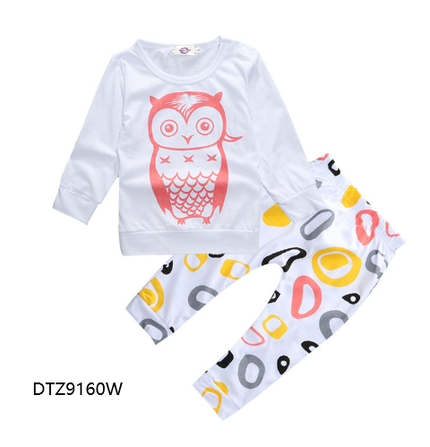 Spring Autumn Long Sleeve T-Shirt Baby Outfit Set