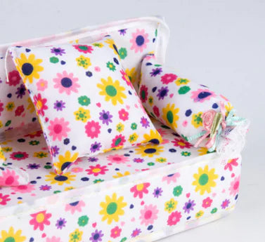 Barbie Doll Accessories with Fabric Sofa and Pillows
