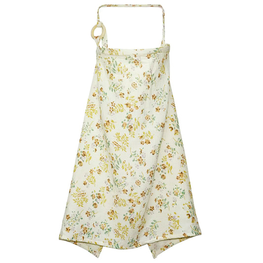 Muslin Nursing Cover for Baby Breastfeeding Breathable 100% Cotton Privacy Nursing Covers Multi Use Car Seat Stroller Cover (Floral)