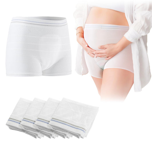 4 PCS Mesh Underwear Postpartum High Waist Mesh Panties Breathable C section Underwear