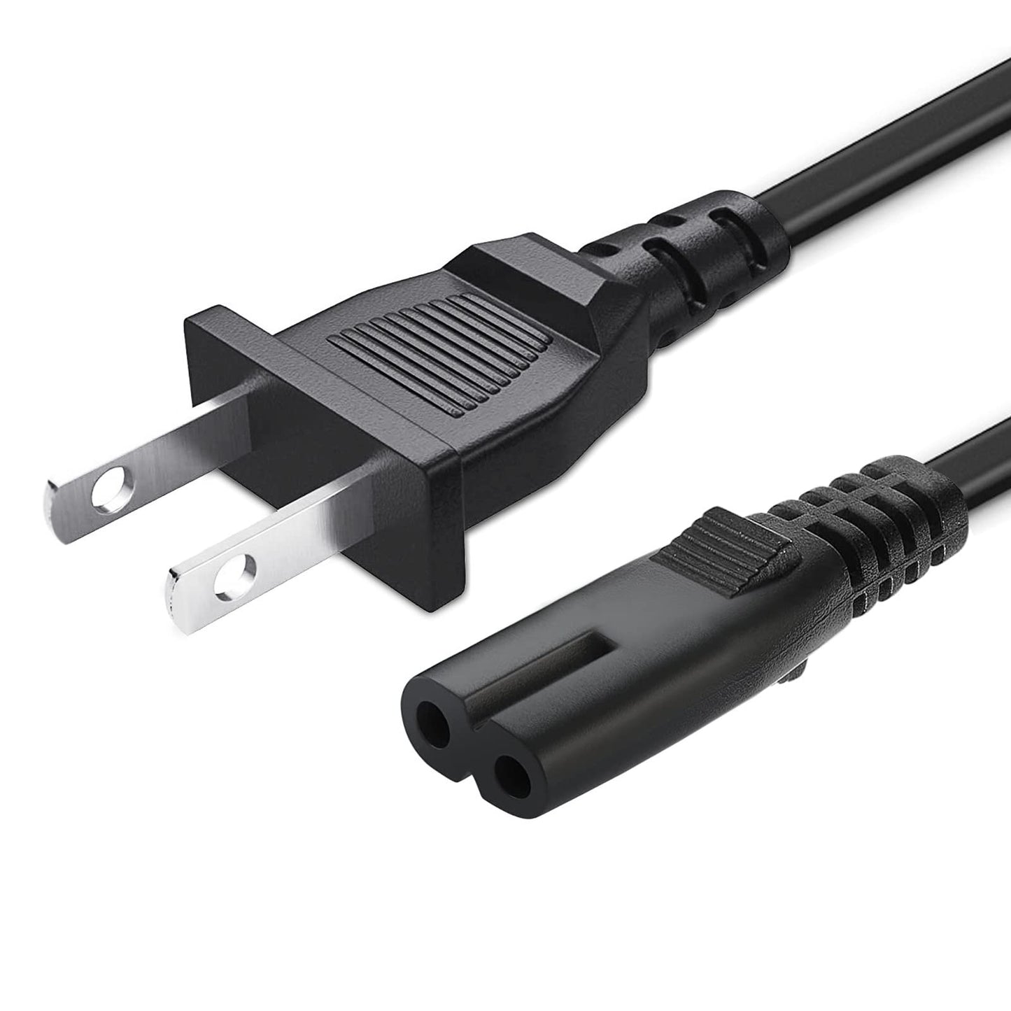 5Ft 2 Prong AC Power Cord for PS5 PS4 PS3 PlayStation 4 Slim Xbox Series S/Xbox Series X TV Replacement Power Cable for Roku Samsung LG TCL Toshiba TV Printer Power Cord