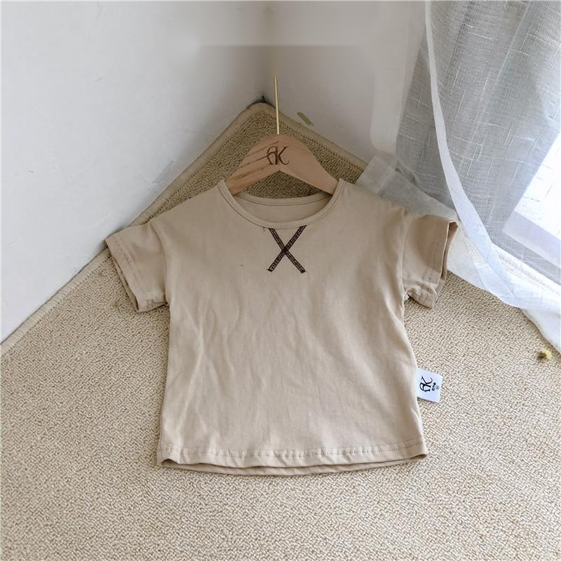 Summer Baby Kids Simple Short-Sleeve T-Shirt