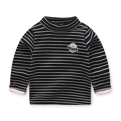 Children's Warm Plush Long-Sleeve T-Shirt