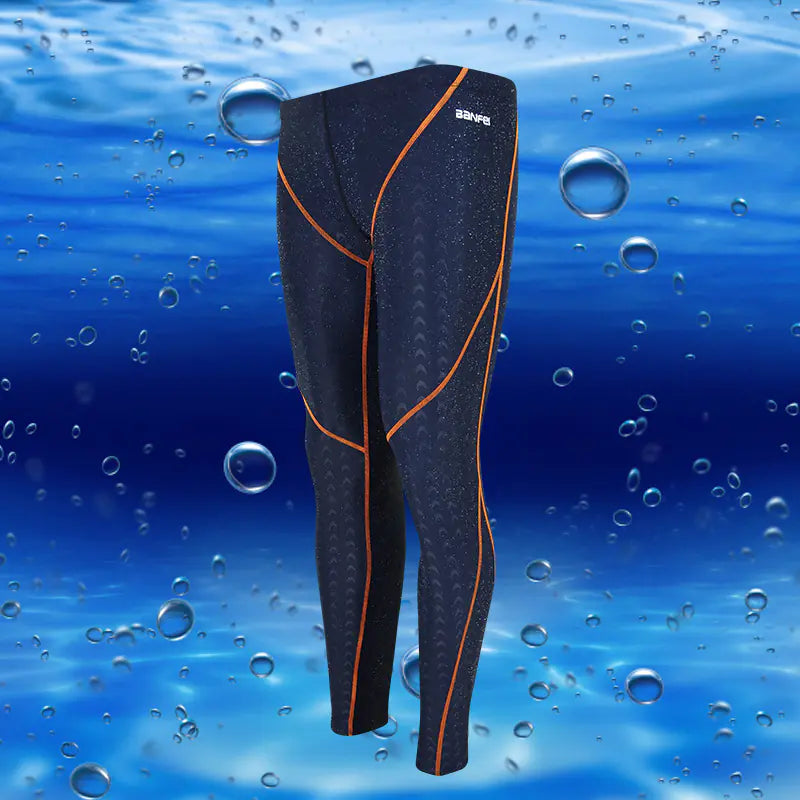 Sun-Proof Nylon Men's Cropped Swim Trunks