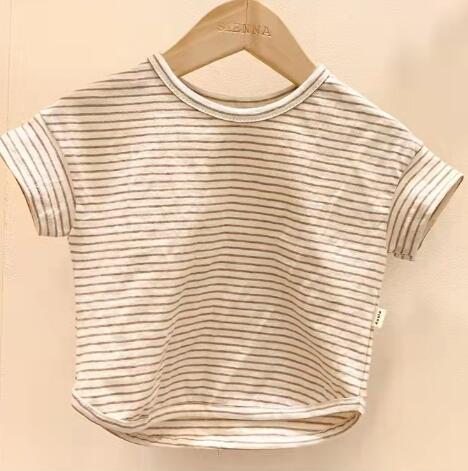 Baby Summer Striped Short Sleeve T-Shirt for Kids