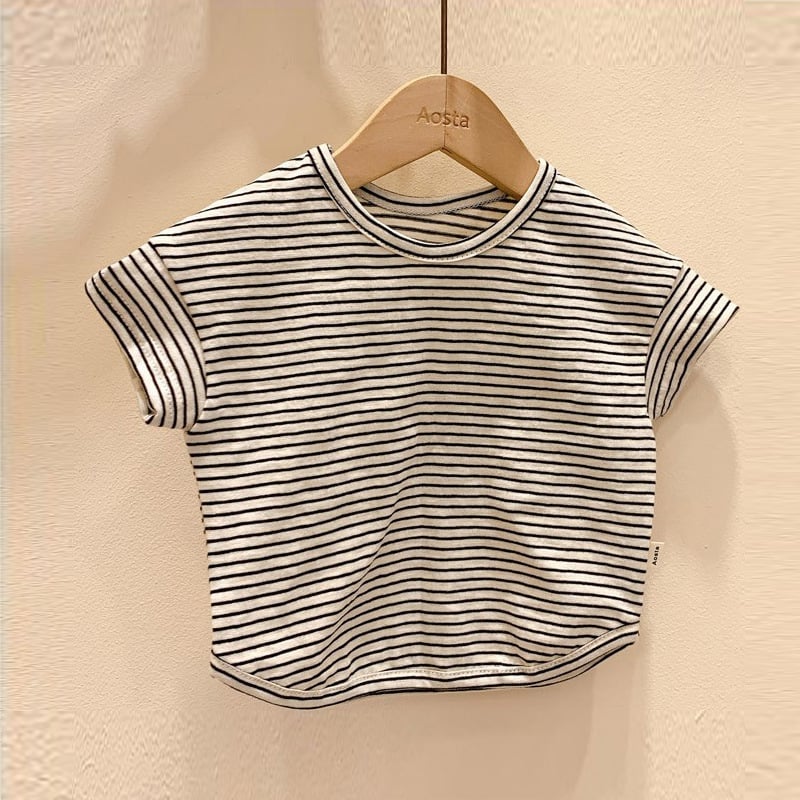 Baby Summer Striped Short Sleeve T-Shirt for Kids
