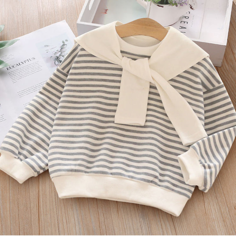 Boys' Striped Long Sleeve Hoodies for Spring Autumn