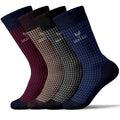 SOCKS BOX Mens Dress Socks Super Soft Natural Bamboo Rayon Socks for Men Lightweight Premium Mens Socks Gift Box