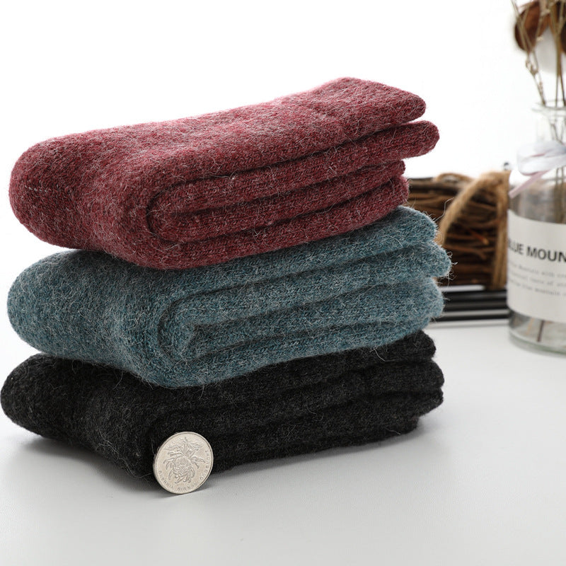 Wool Socks, Rabbit Hair Socks, Fleece Cashmere Socks