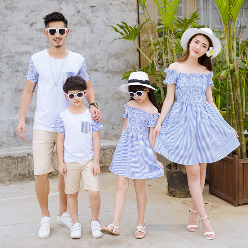 Family Matching Summer Outfits: Stylish T-shirts & Dresses