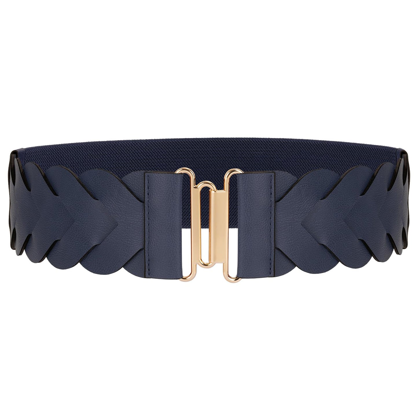 JASGOOD Womens Wide Elastic Belt Vintage Stretchy Belt for Dresses Braided Waist Belt