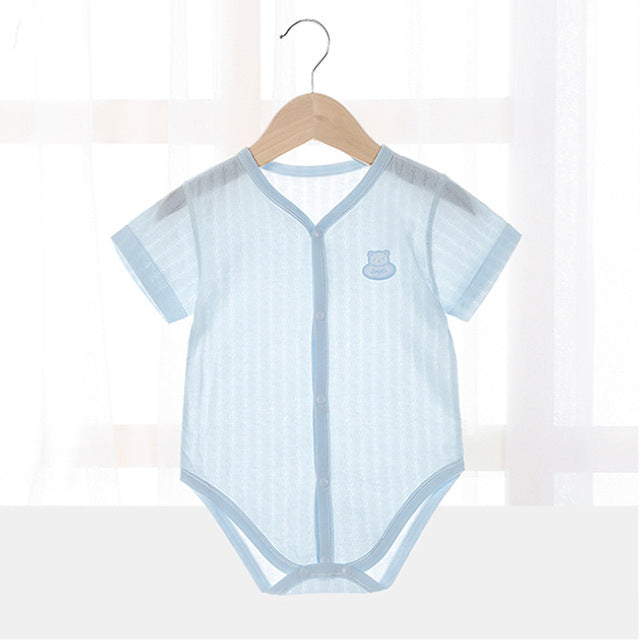 Summer Short Sleeve Newborn Bodysuits for Kids