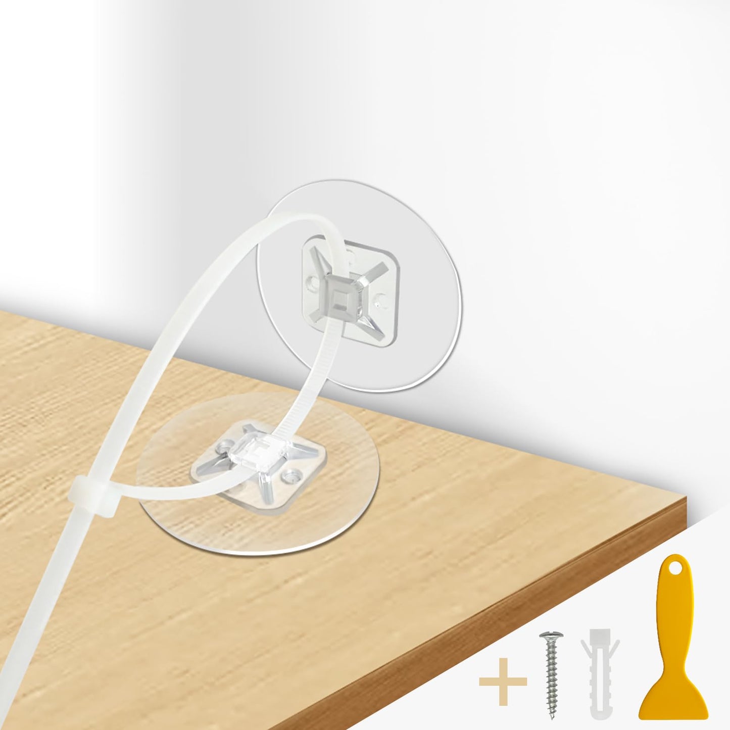 No Drill Furniture Anchor 32 PCS Furniture Straps Wall Anchor Furniture Anchors for Baby Proofing Earthquake Straps Extra Screws Included
