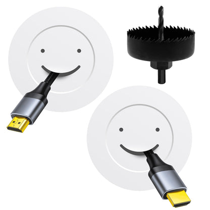 Julaiwy Wire Hiders for TV on Wall Behind Wall TV Wire Kit for Wall Mount TV in Wall Cable Management Kit for TV TV Cord Hider Kit in-Wall for Wall Mounted TV - White