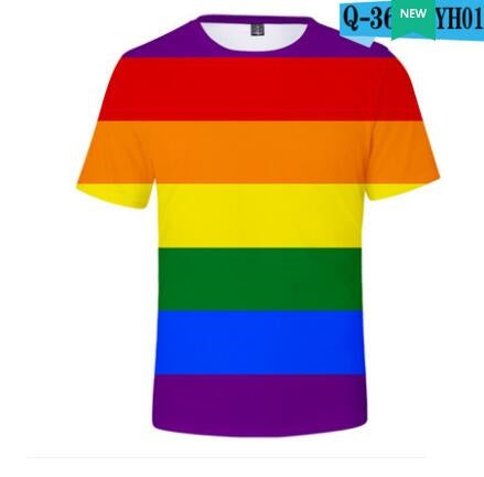Rainbow Couple Short Sleeve T-Shirts (Matching Set)