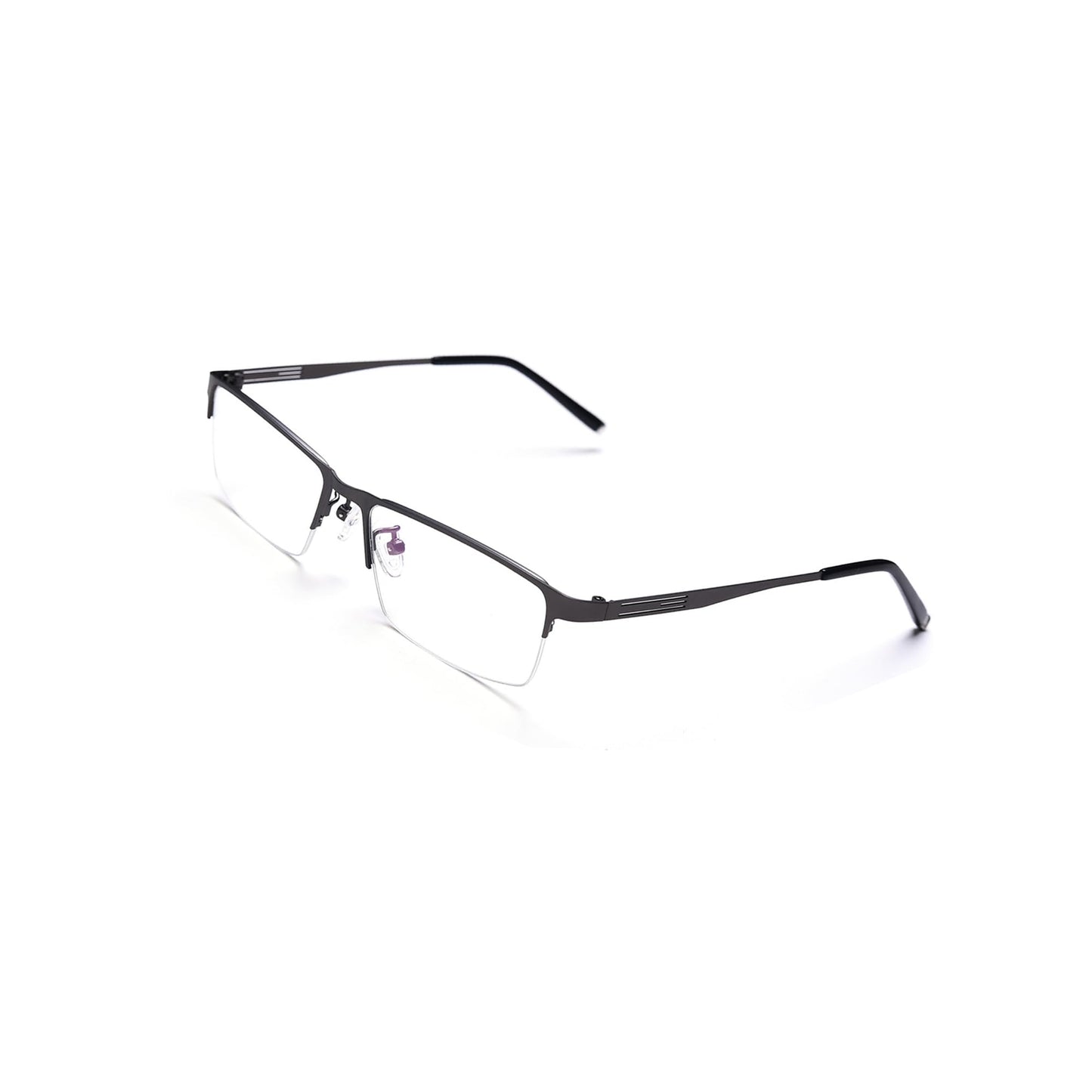Naikomly Nearsighted Glasses -4.00 Half Frame Titanium Alloy Myopia Glasses