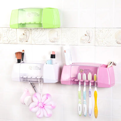 Toothbrush Holder and Storage Rack for Home Use