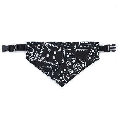 Printed Pet Bibs and Triangular Scarves for Dogs/Cats