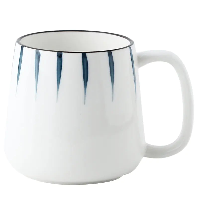 Large Handpainted Ceramic Coffee Tea Milk Mugs