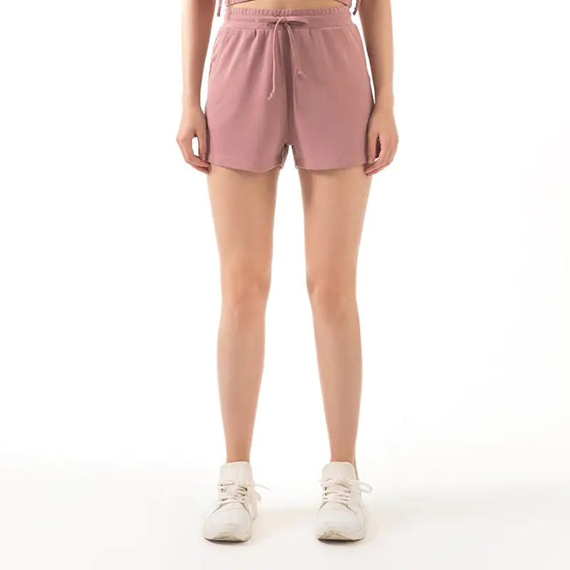 Lace Wide Loose Yoga Shorts for Women's Fitness