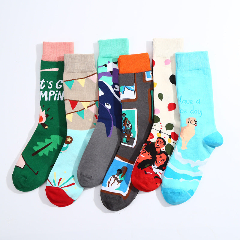 Funny British Style Casual Men's Socks - New Arrival