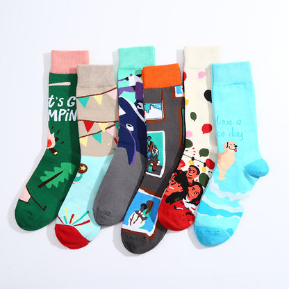 Funny British Style Casual Men's Socks - New Arrival