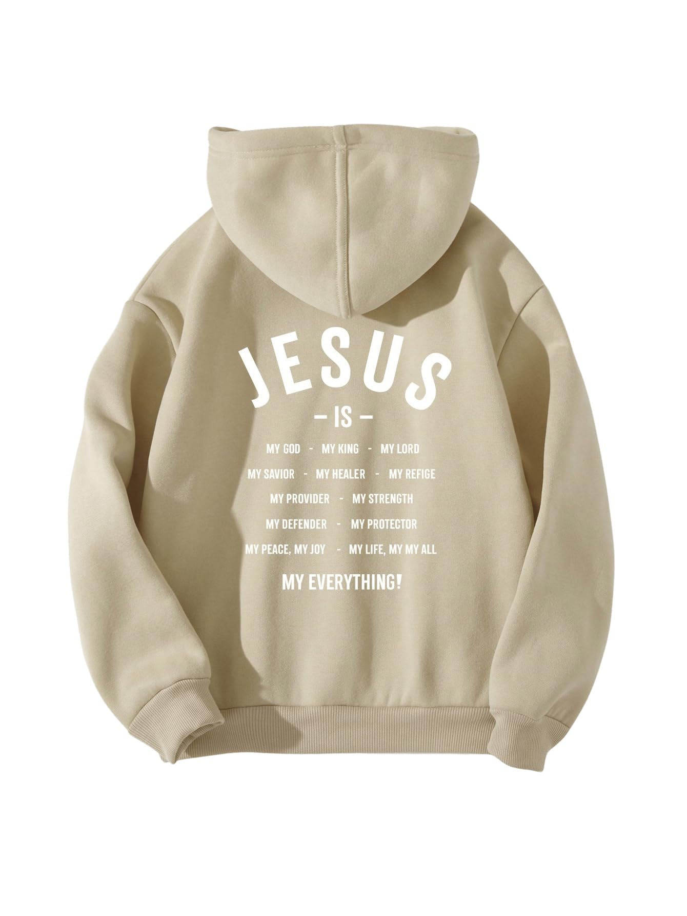 GORGLITTER Boys Cool Hoodies Letter Graphic Long Sleeve Pullover Tops Apricot 10Y