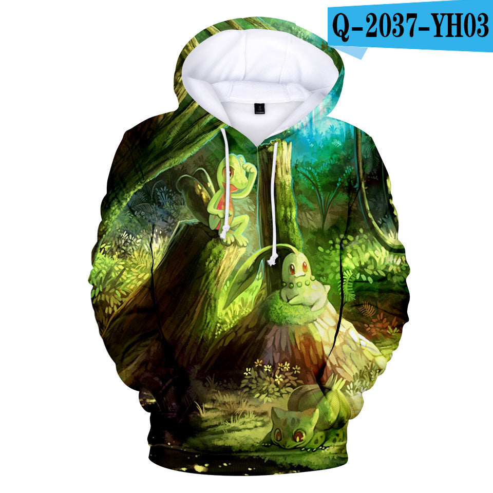 Pokemon Hoodie with Pet Character Print