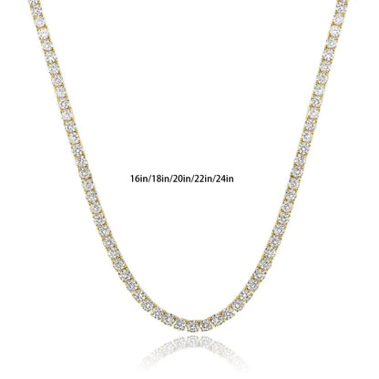 Gold Zircon Necklace