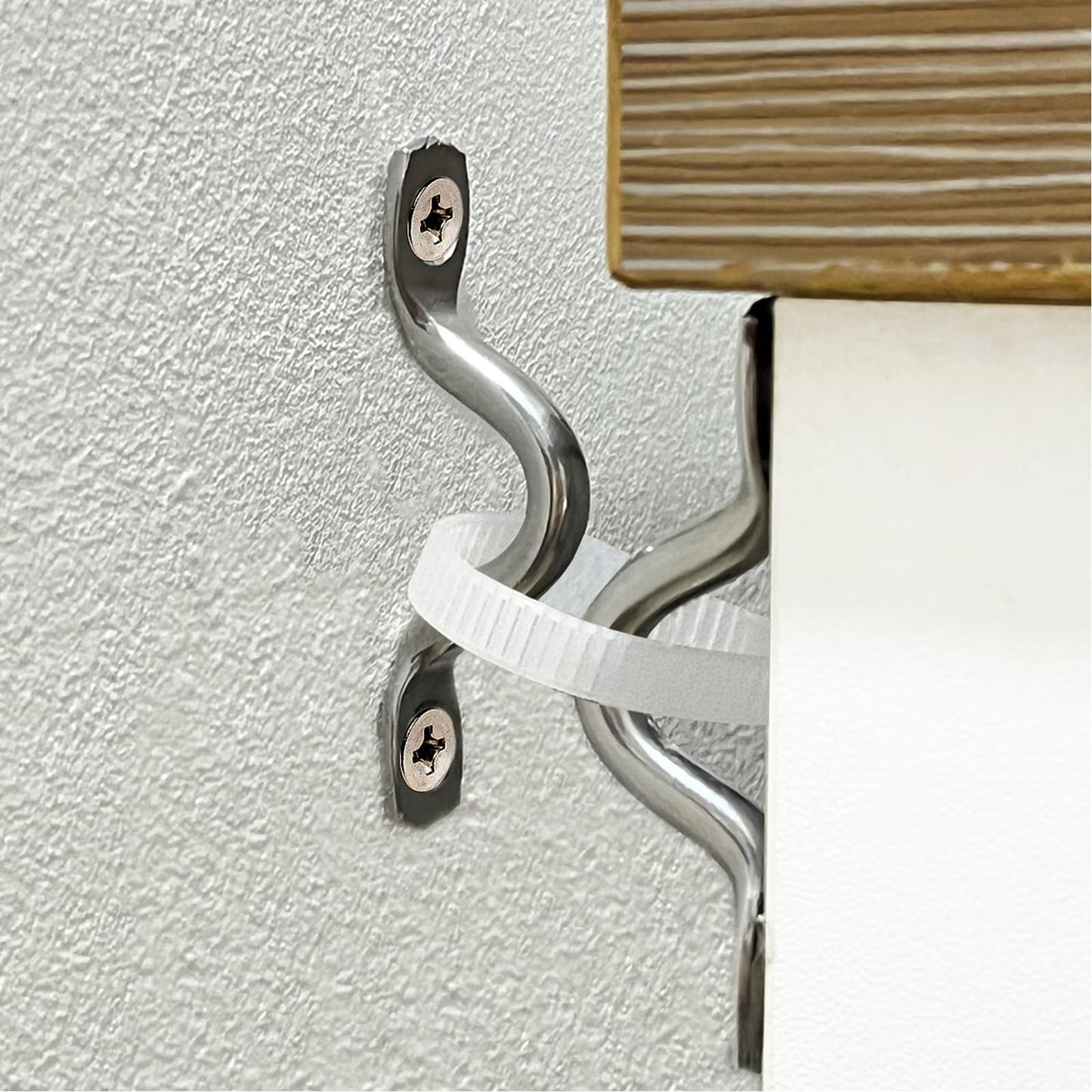 Furniture Anchors (12 Pack) Anti Tip Furniture Straps for Baby Proofing Metal Furniture Wall Anchors Prevent Baby Pet from Falling Furniture Earthquake Strap Wall Safety Straps