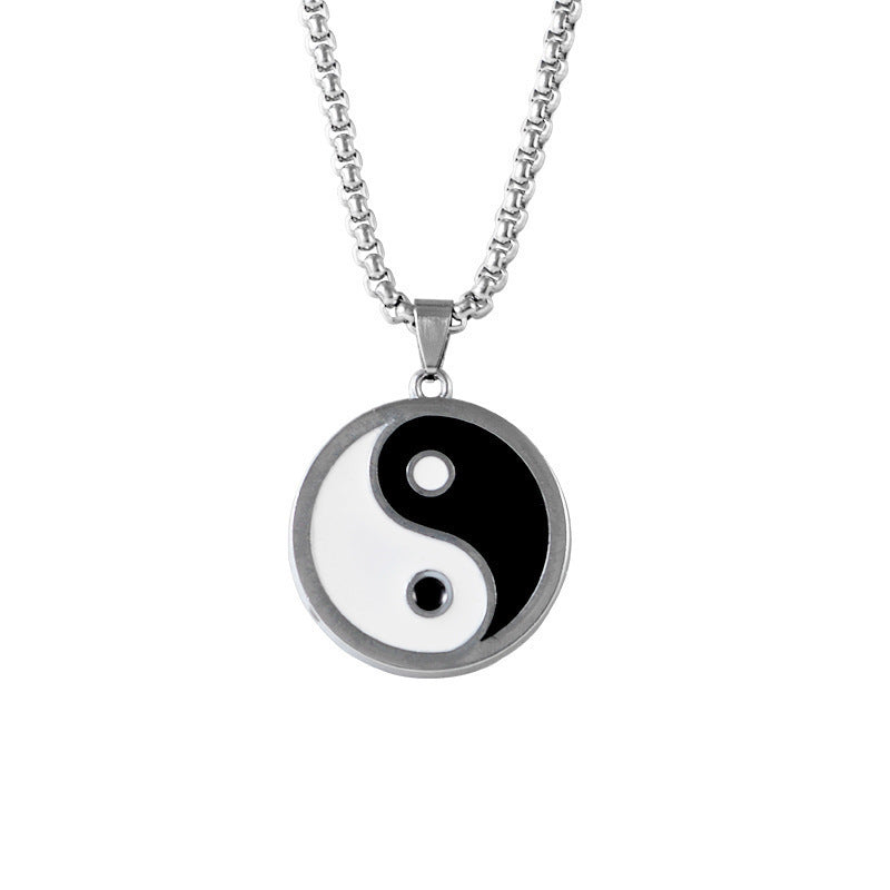 Men's Steel Warrior Jewelry - Cross Pendant Necklace