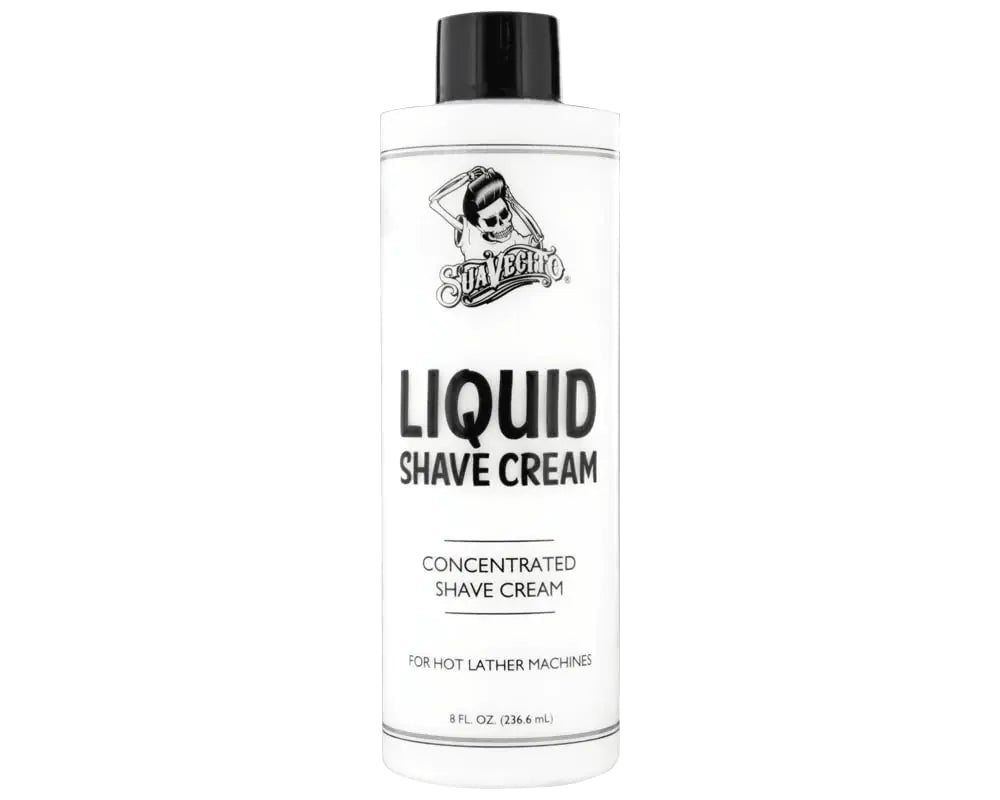 Suavecito Liquid Shave Cream 8 oz. Mens Shaving Professional Product For Machine Use Only