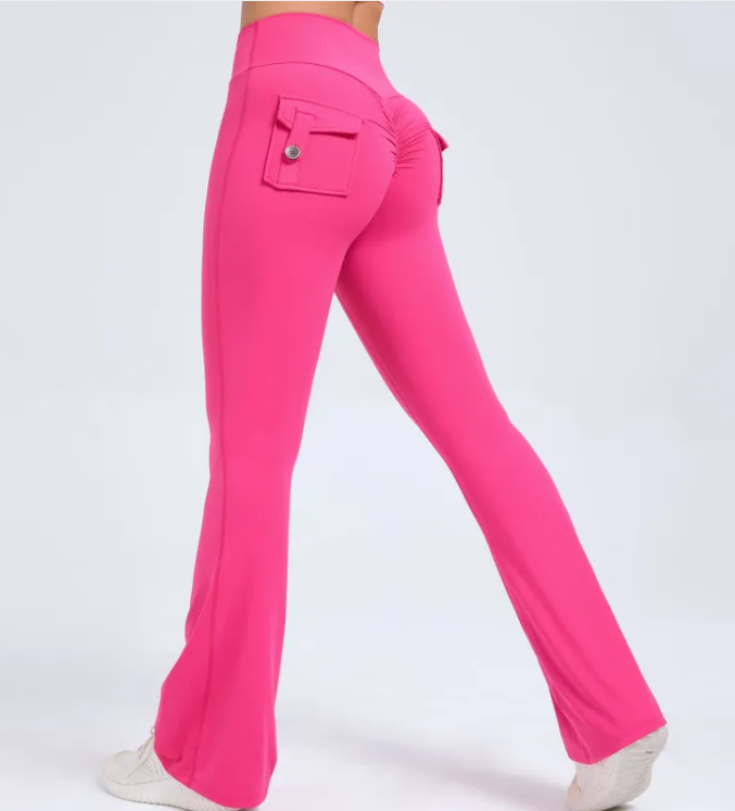 Wide-Leg Sports Leggings