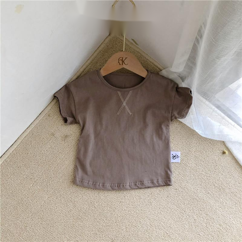 Summer Baby Kids Simple Short-Sleeve T-Shirt