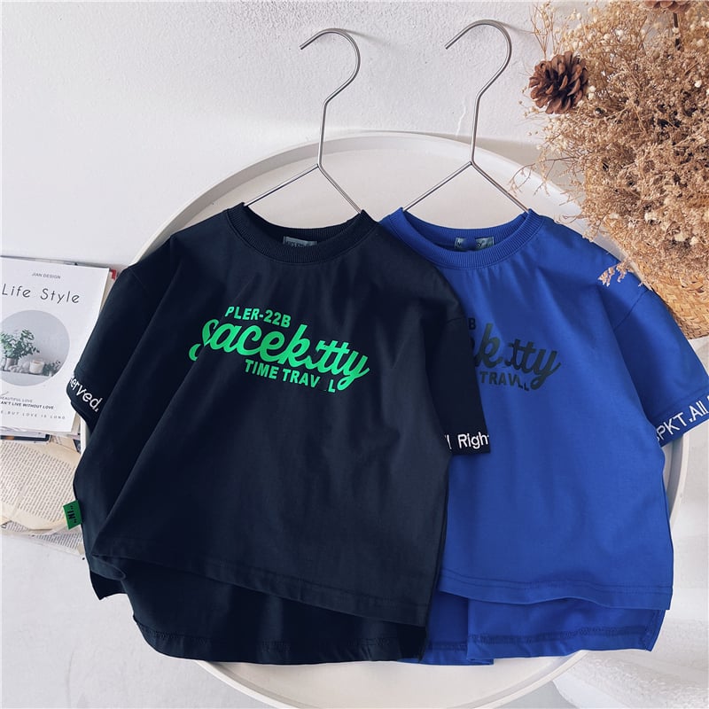 Korean Short-Sleeved Cotton T-Shirts for Kids