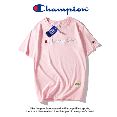 Japanese Style Champion 3D Embroidered Couple T-Shirts