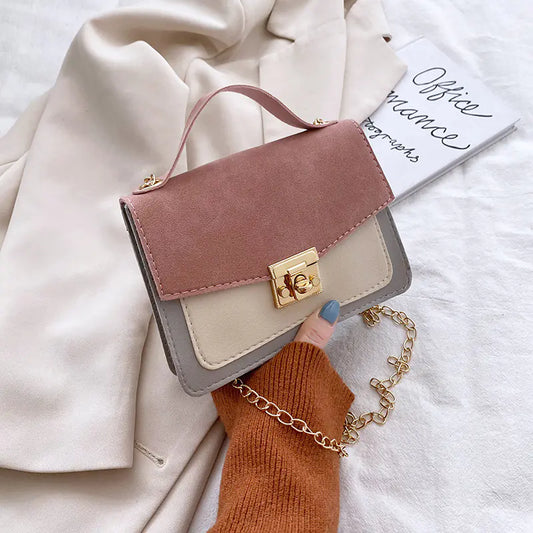 Retro Women's Handbags with Niche Contrast Design